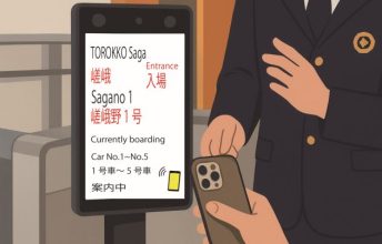 トロッコ列車のご乗車はQRコードで！